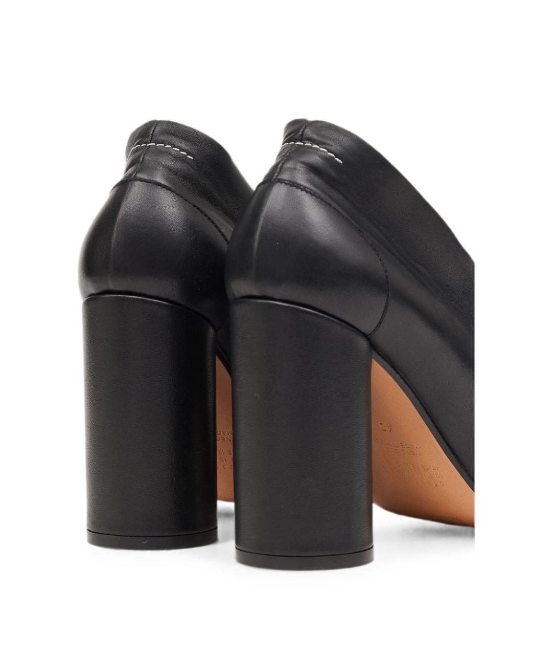 MM6 MAISON MARGIELA Черные кожаные туфли, фото 5