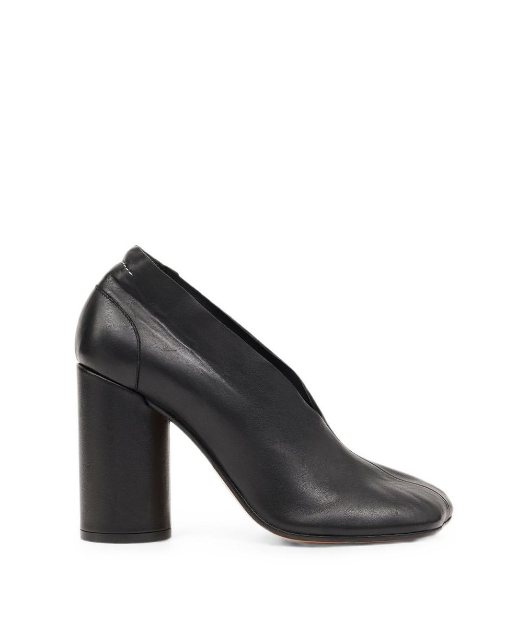 MM6 MAISON MARGIELA Черные кожаные туфли, фото 1