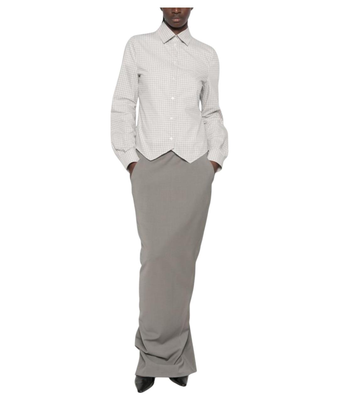 MAISON MARGIELA Серая хлопковая рубашка, фото 1