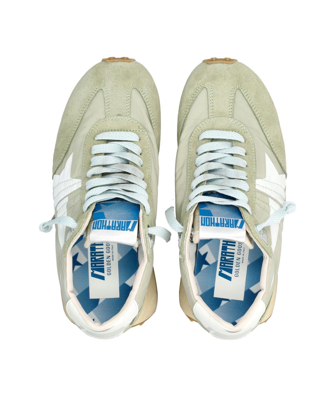 GOLDEN GOOSE Зеленые синтетические кроссовки, фото 2