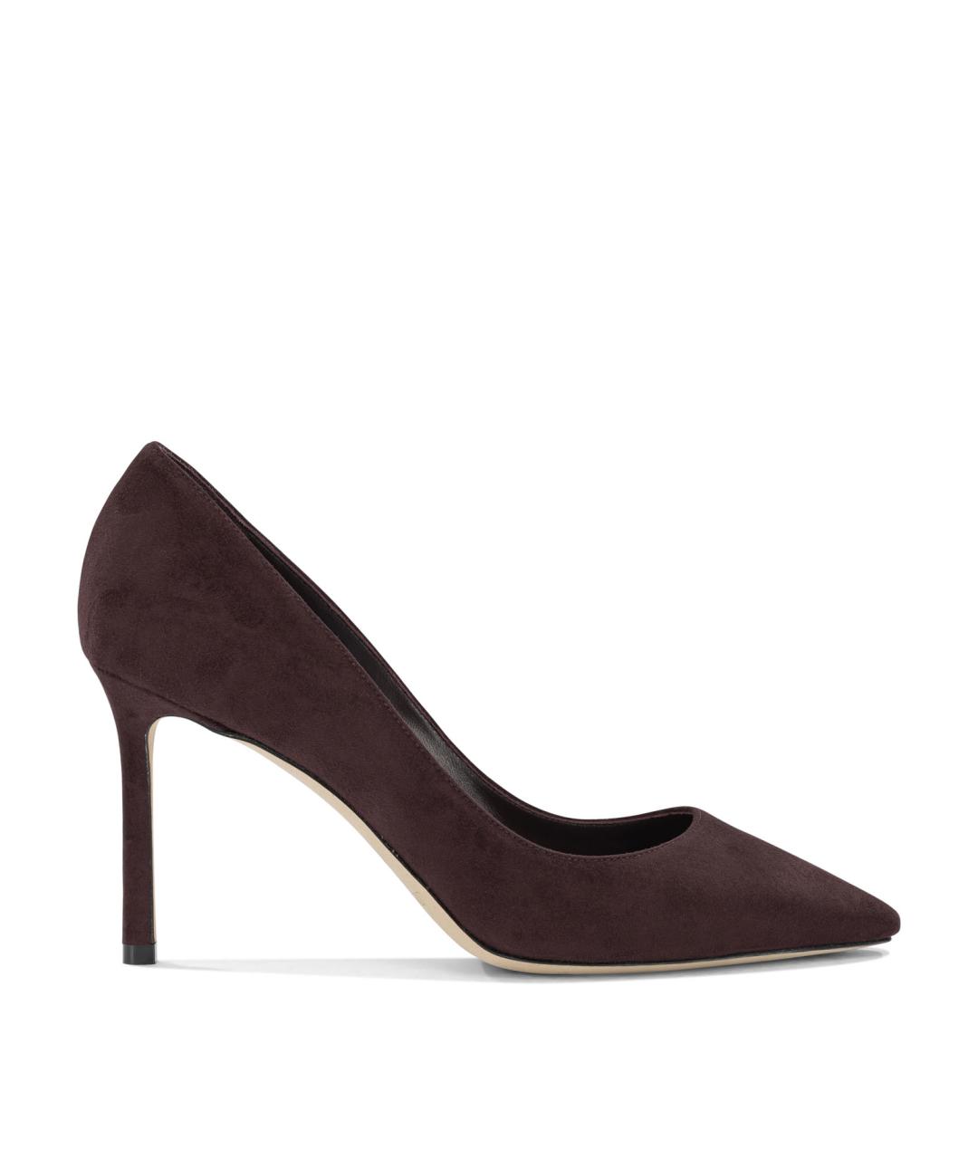 JIMMY CHOO Бордовые кожаные туфли, фото 1