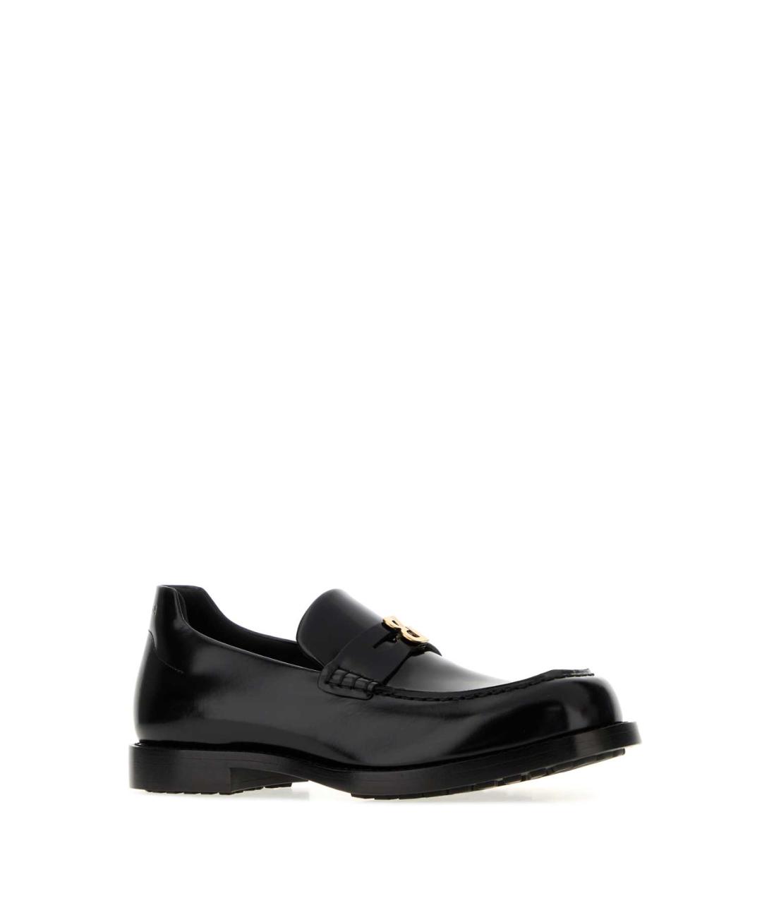 BALENCIAGA Черные кожаные лоферы, фото 2