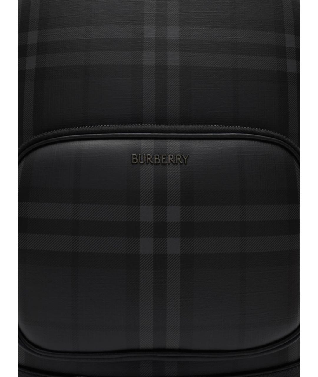 BURBERRY Серый рюкзак из искусственной кожи, фото 5