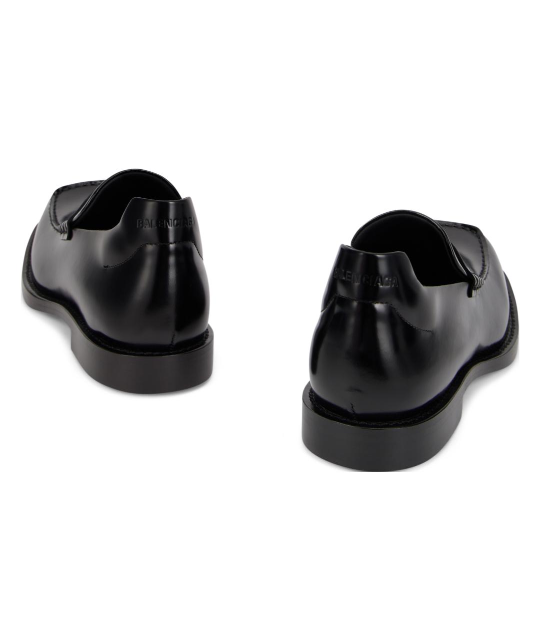 BALENCIAGA Черные кожаные лоферы, фото 4