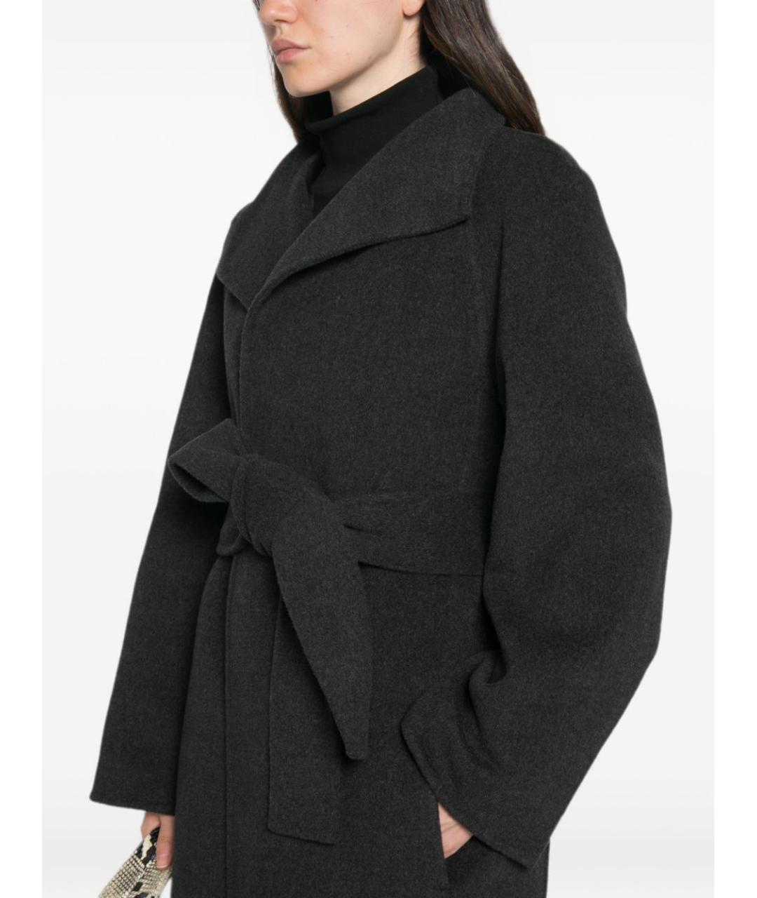 KHAITE Серое шерстяное пальто, фото 3