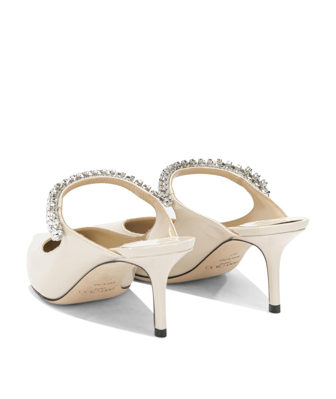 JIMMY CHOO Белые кожаные туфли, фото 4