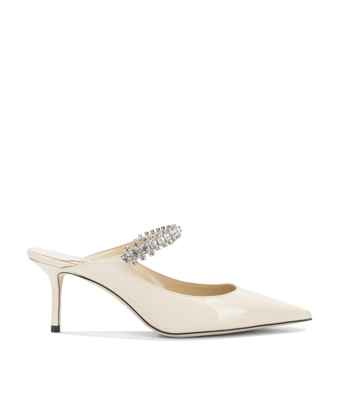 JIMMY CHOO Белые кожаные туфли, фото 1