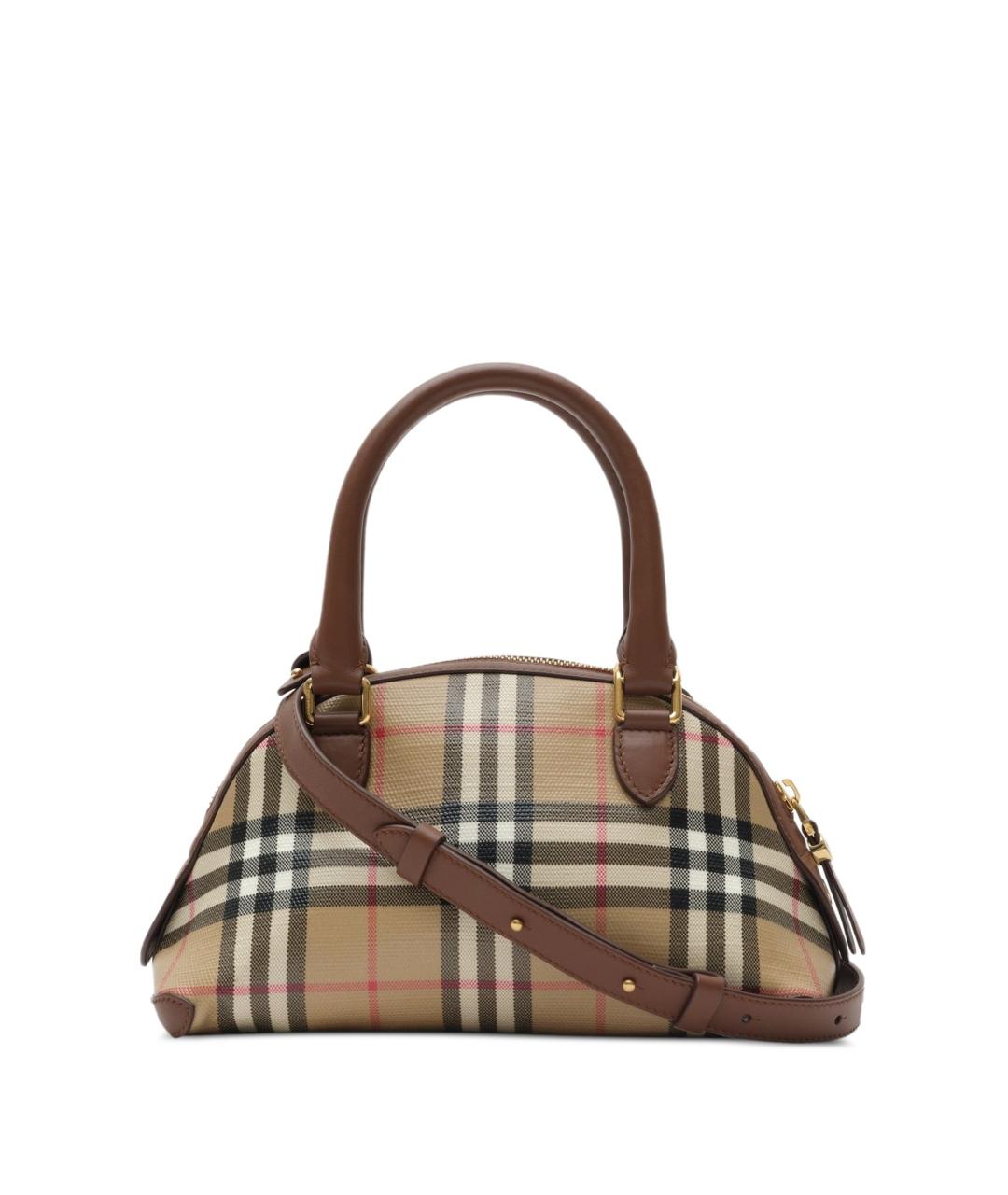 BURBERRY Бежевая хлопковая сумка с короткими ручками, фото 1