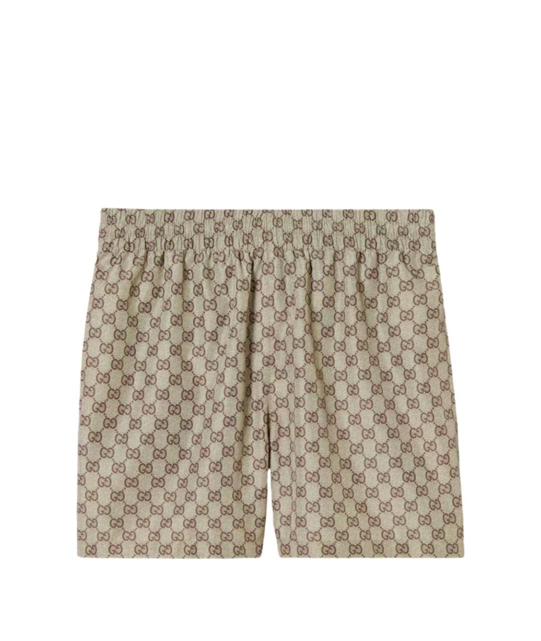 GUCCI Бежевые полиэстеровые плавки, фото 1
