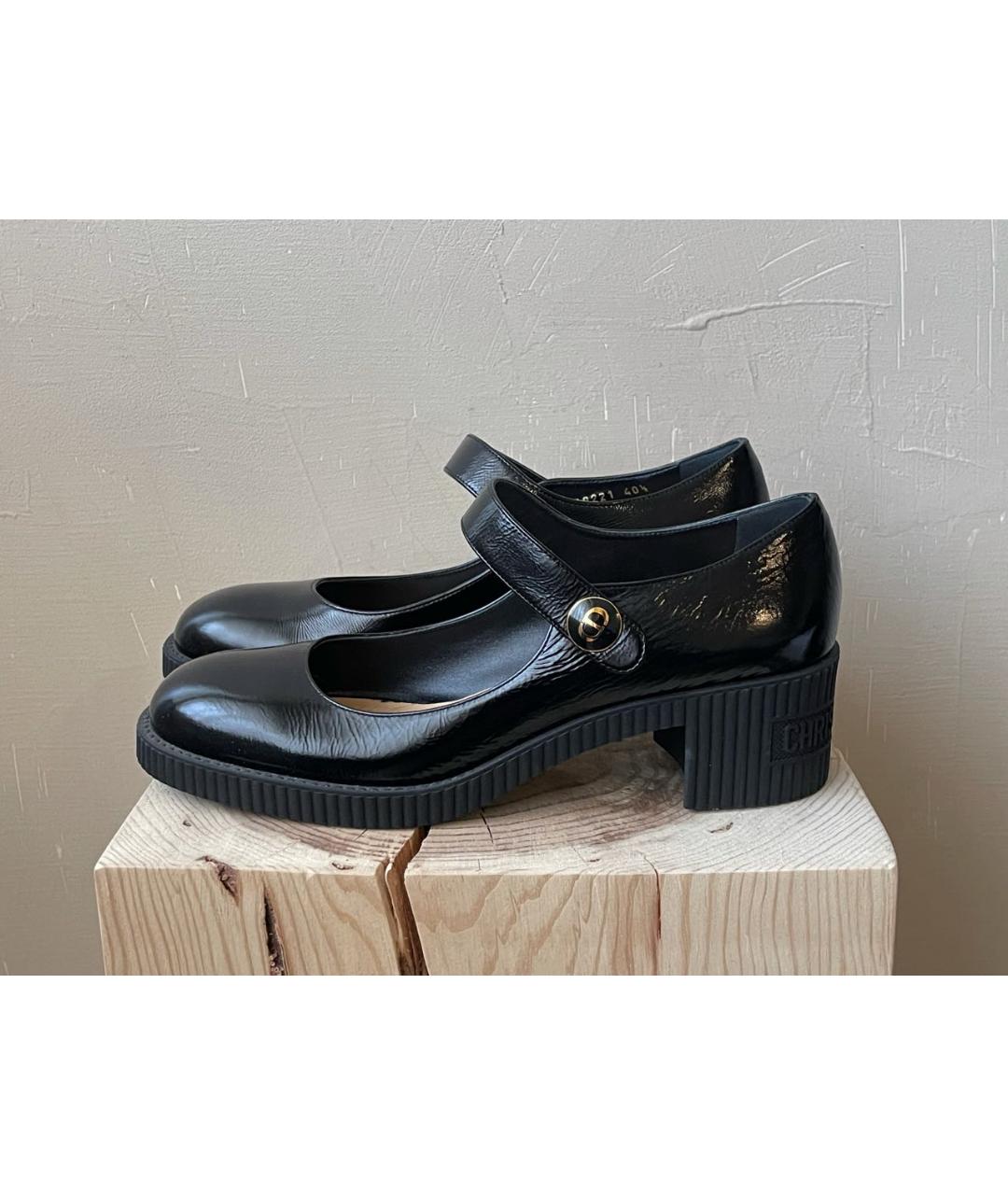 CHRISTIAN DIOR PRE-OWNED Черные туфли из лакированной кожи, фото 8