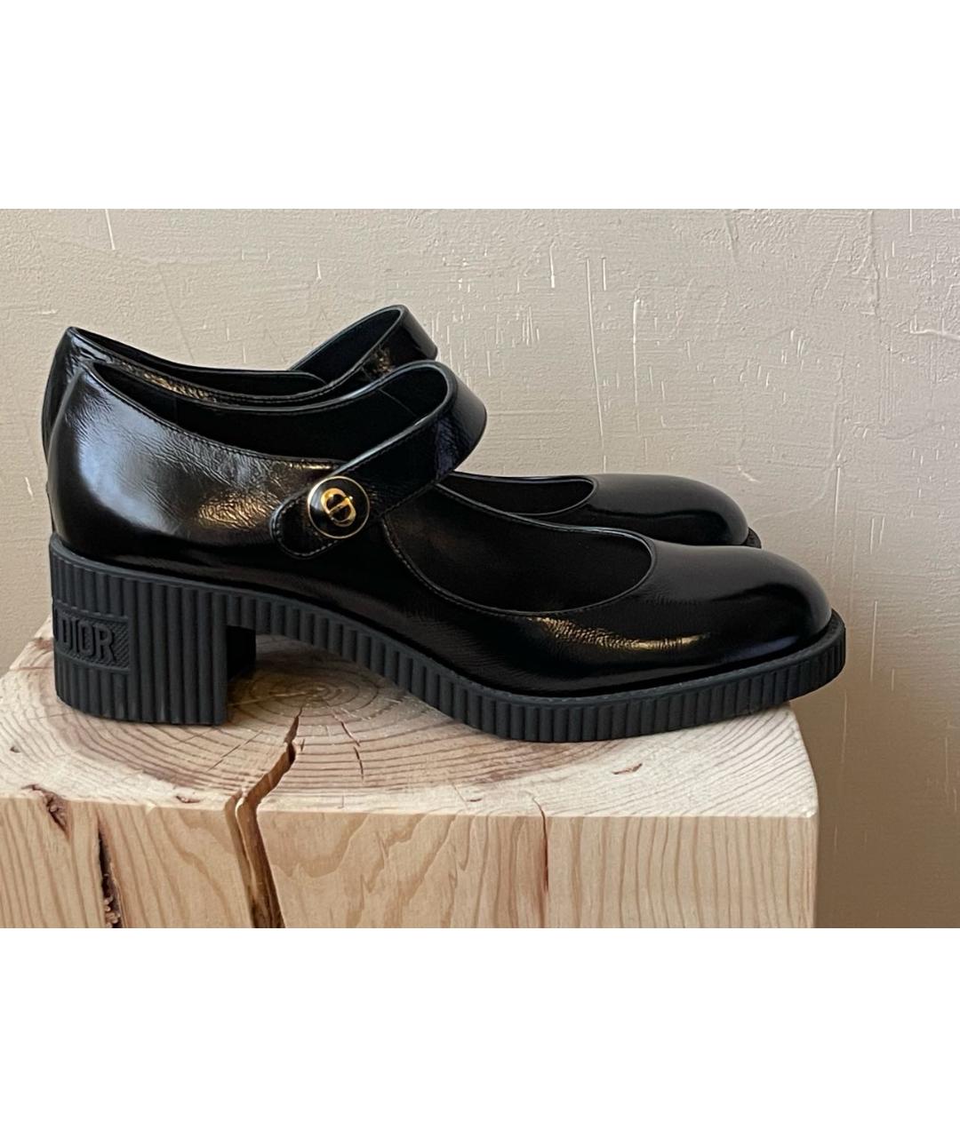 CHRISTIAN DIOR PRE-OWNED Черные туфли из лакированной кожи, фото 6