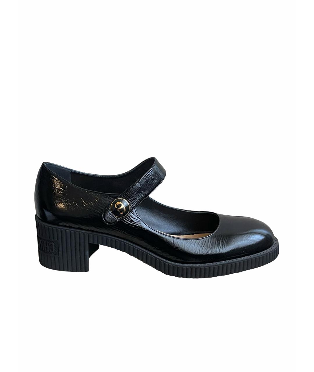 CHRISTIAN DIOR PRE-OWNED Черные туфли из лакированной кожи, фото 1
