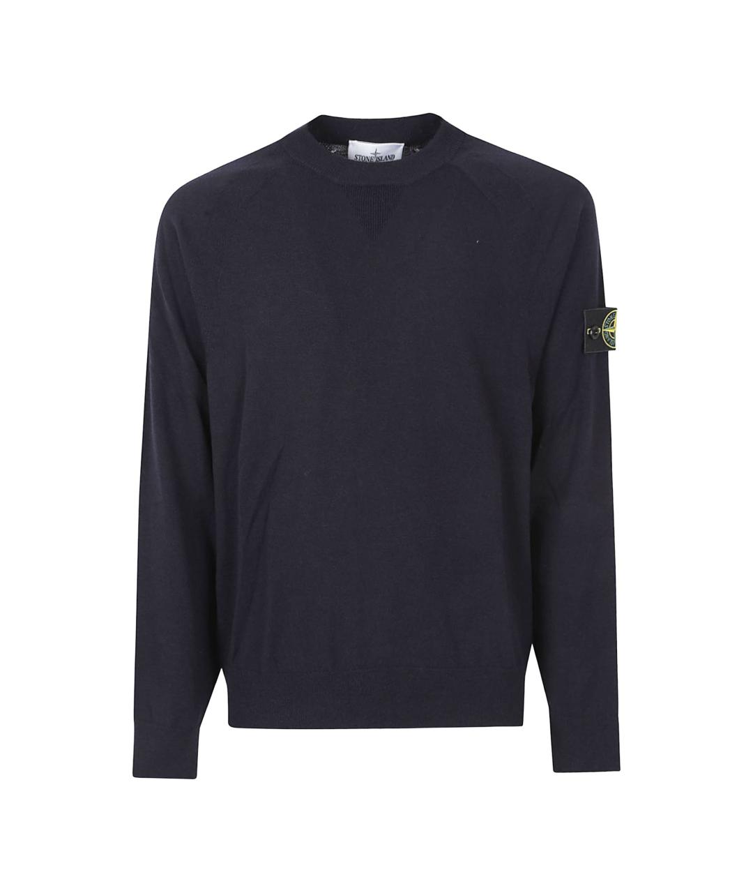 STONE ISLAND Синий шерстяной джемпер / свитер, фото 1
