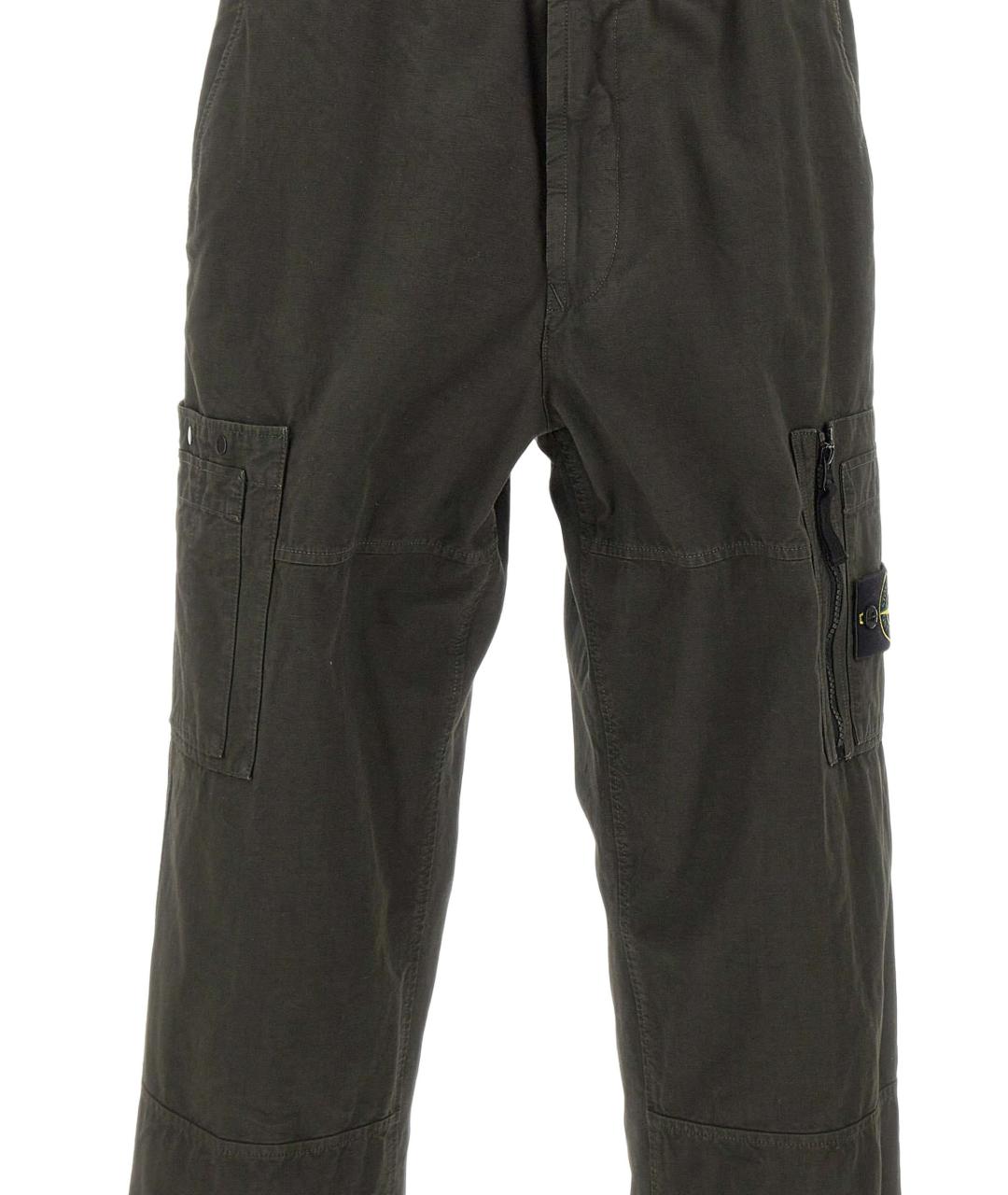 STONE ISLAND Хлопковые повседневные брюки, фото 4