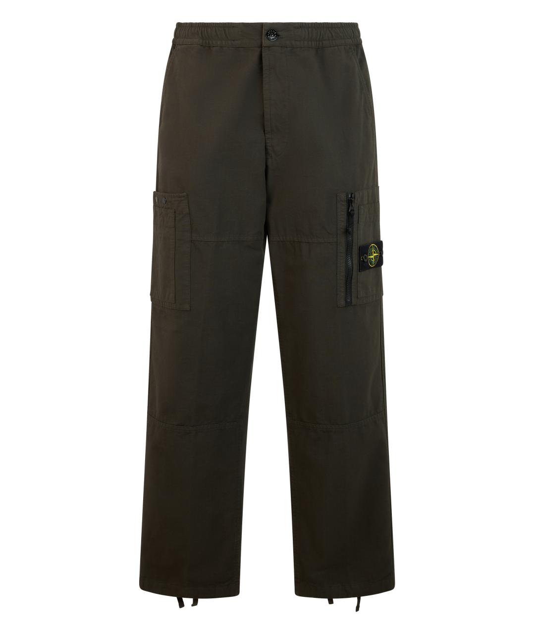 STONE ISLAND Хлопковые повседневные брюки, фото 1