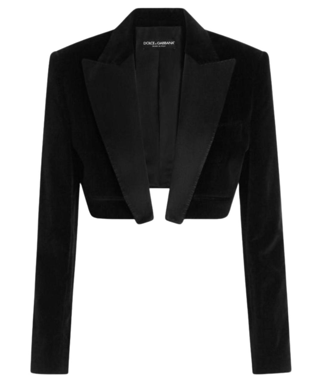 DOLCE&GABBANA Черный полиэстеровый жакет/пиджак, фото 1