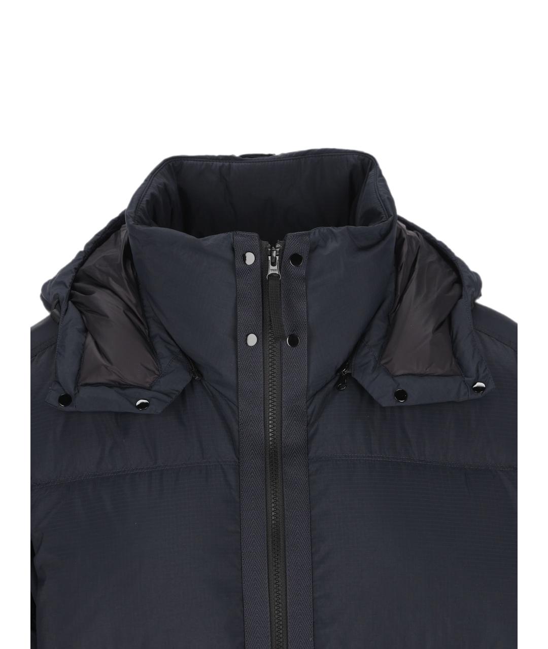 STONE ISLAND Синий полиамидовый пуховик, фото 2