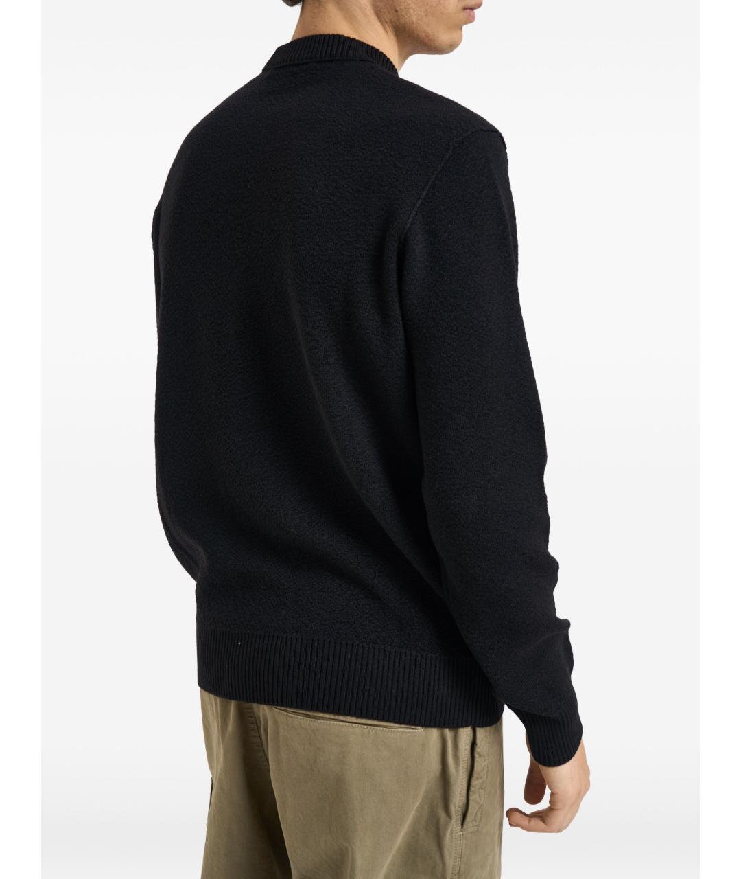 STONE ISLAND Черный шерстяной джемпер / свитер, фото 4
