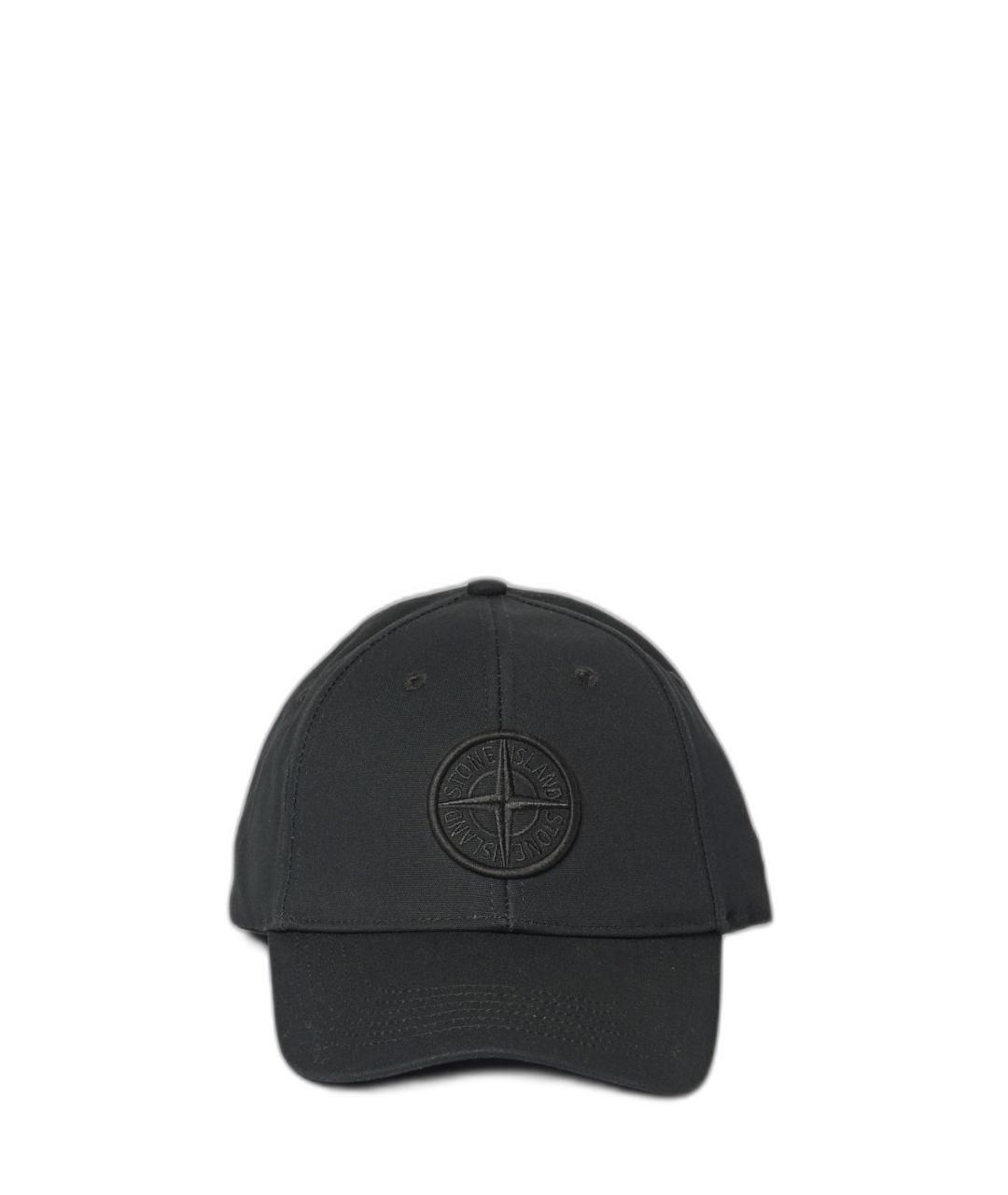 STONE ISLAND Черная хлопковая кепка/бейсболка, фото 2