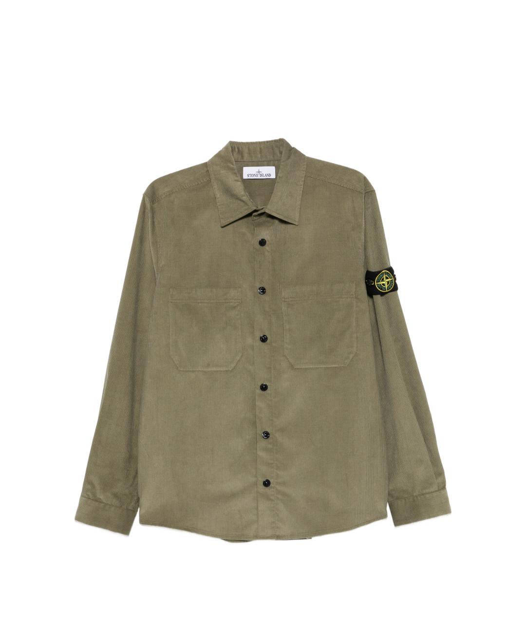 STONE ISLAND Зеленая кэжуал рубашка, фото 1