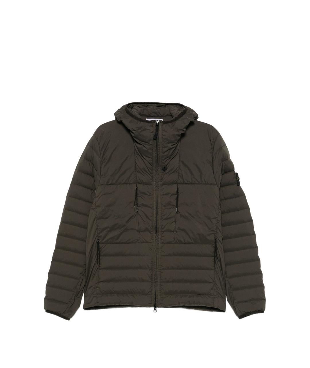 STONE ISLAND Хаки полиамидовая куртка, фото 1