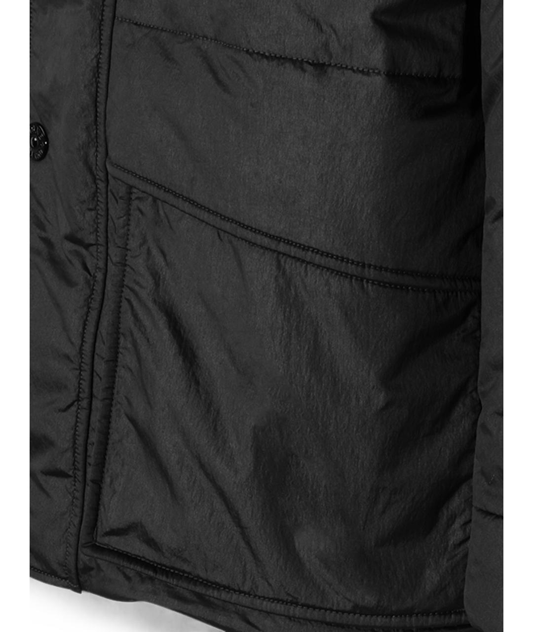 STONE ISLAND Черная полиэстеровая парка, фото 3