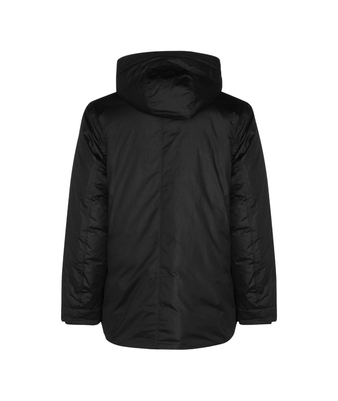 STONE ISLAND Черная полиэстеровая парка, фото 2