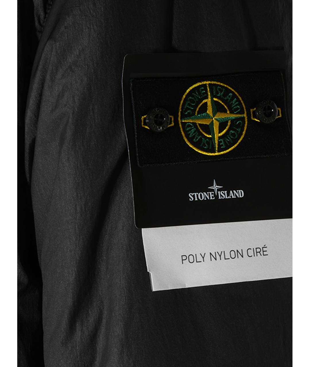 STONE ISLAND Черная полиэстеровая парка, фото 4