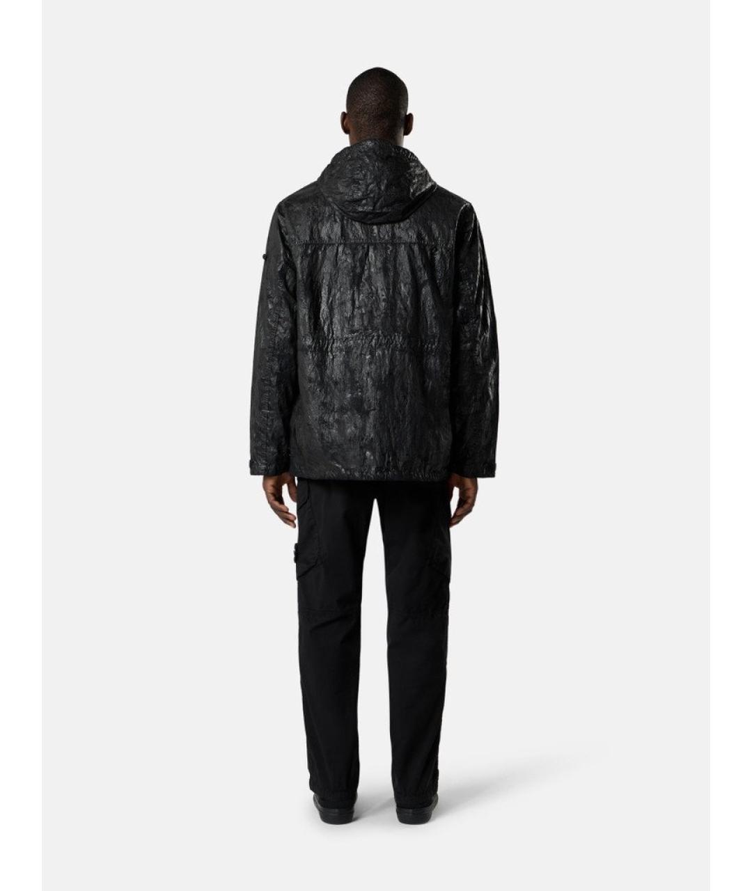 STONE ISLAND Черные хлопковые повседневные брюки, фото 3