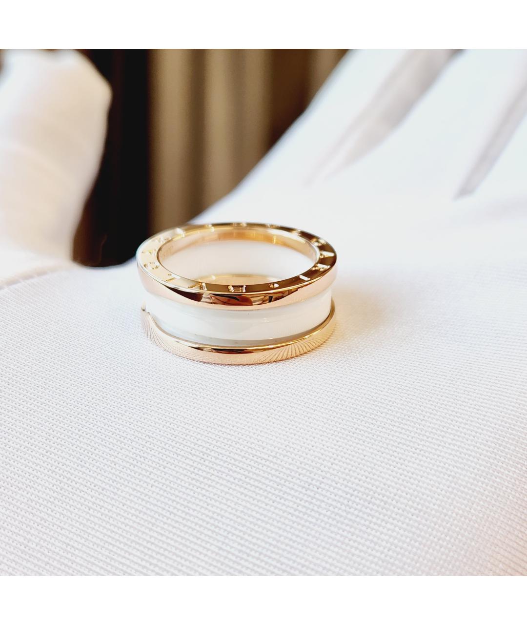 BVLGARI Антрацитовое кольцо из розового золота, фото 2