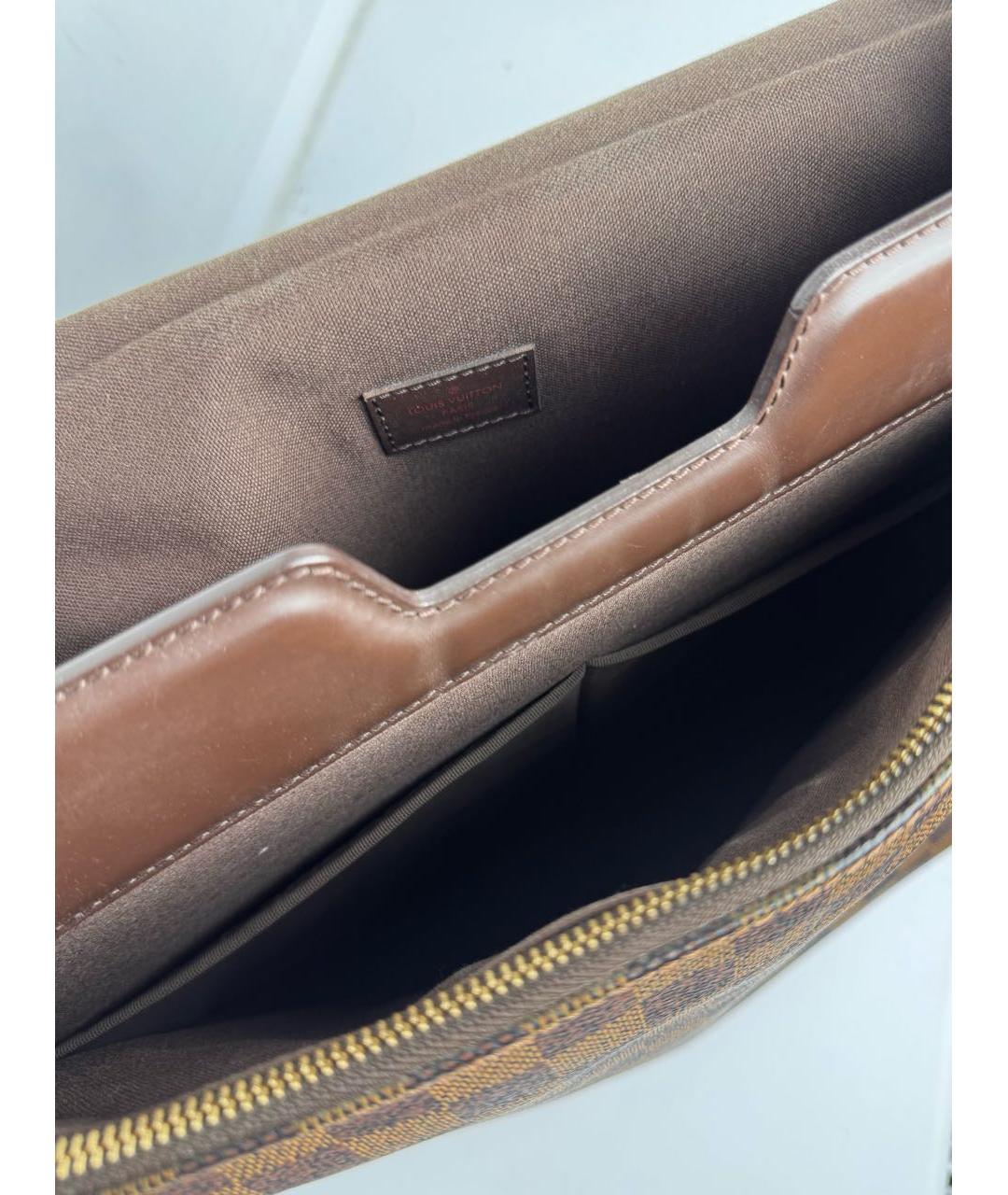 LOUIS VUITTON Коричневая сумка на плечо из канвы, фото 4