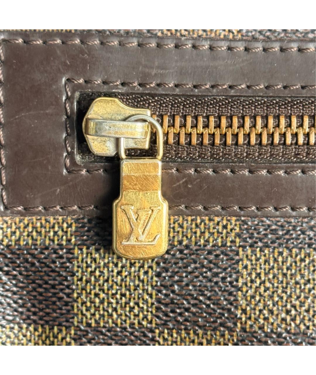 LOUIS VUITTON Коричневая сумка на плечо из канвы, фото 7