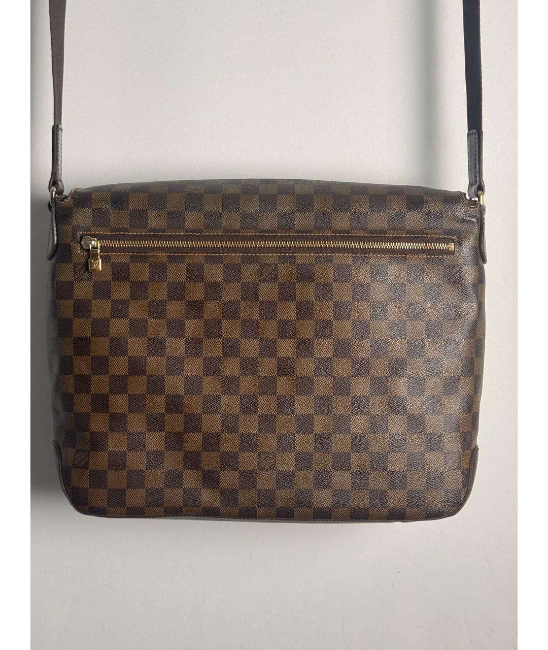 LOUIS VUITTON Коричневая сумка на плечо из канвы, фото 3