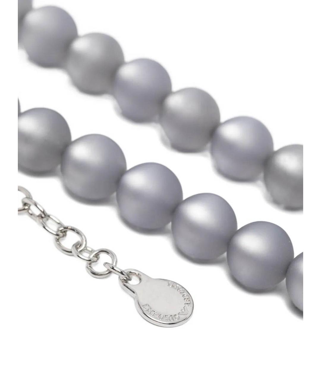 EMPORIO ARMANI Серое колье, фото 2