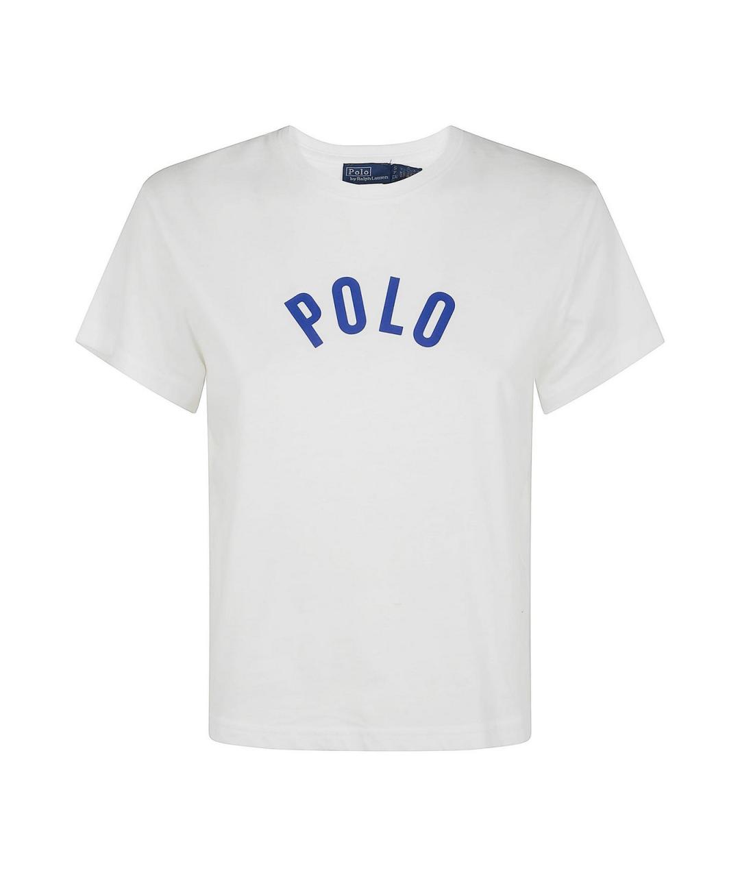 POLO RALPH LAUREN Белая хлопковая футболка, фото 1