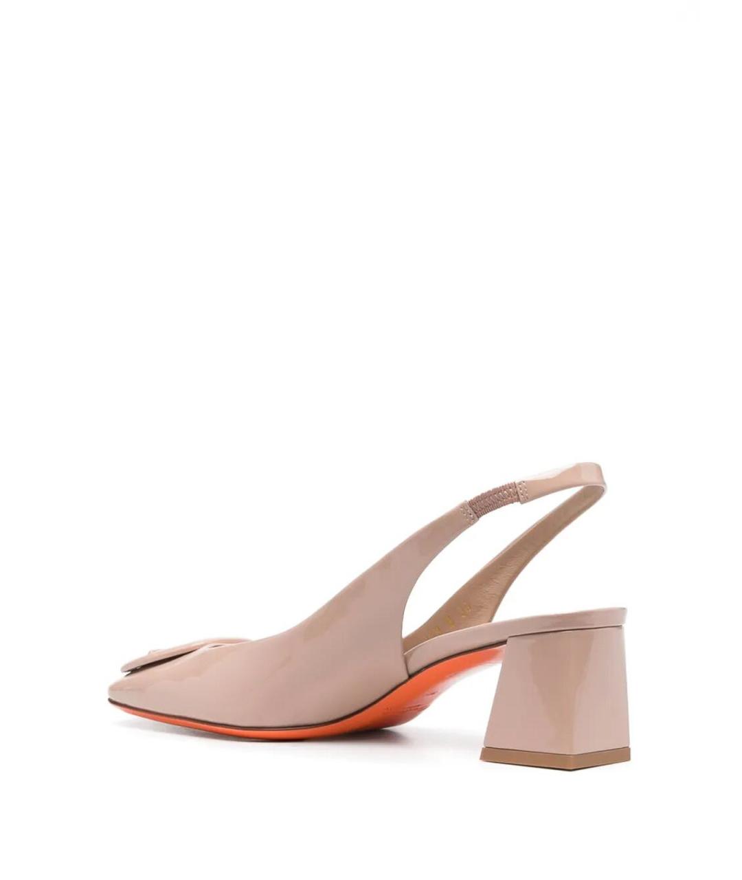 SANTONI Розовые кожаные туфли, фото 4