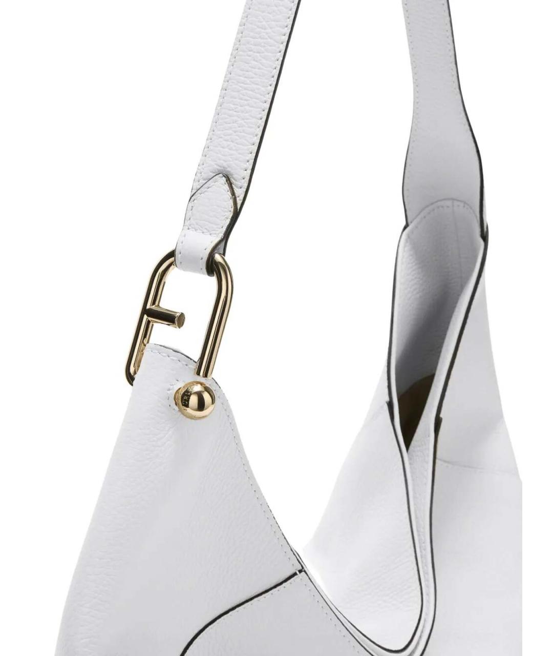 FURLA Белая кожаная сумка через плечо, фото 4