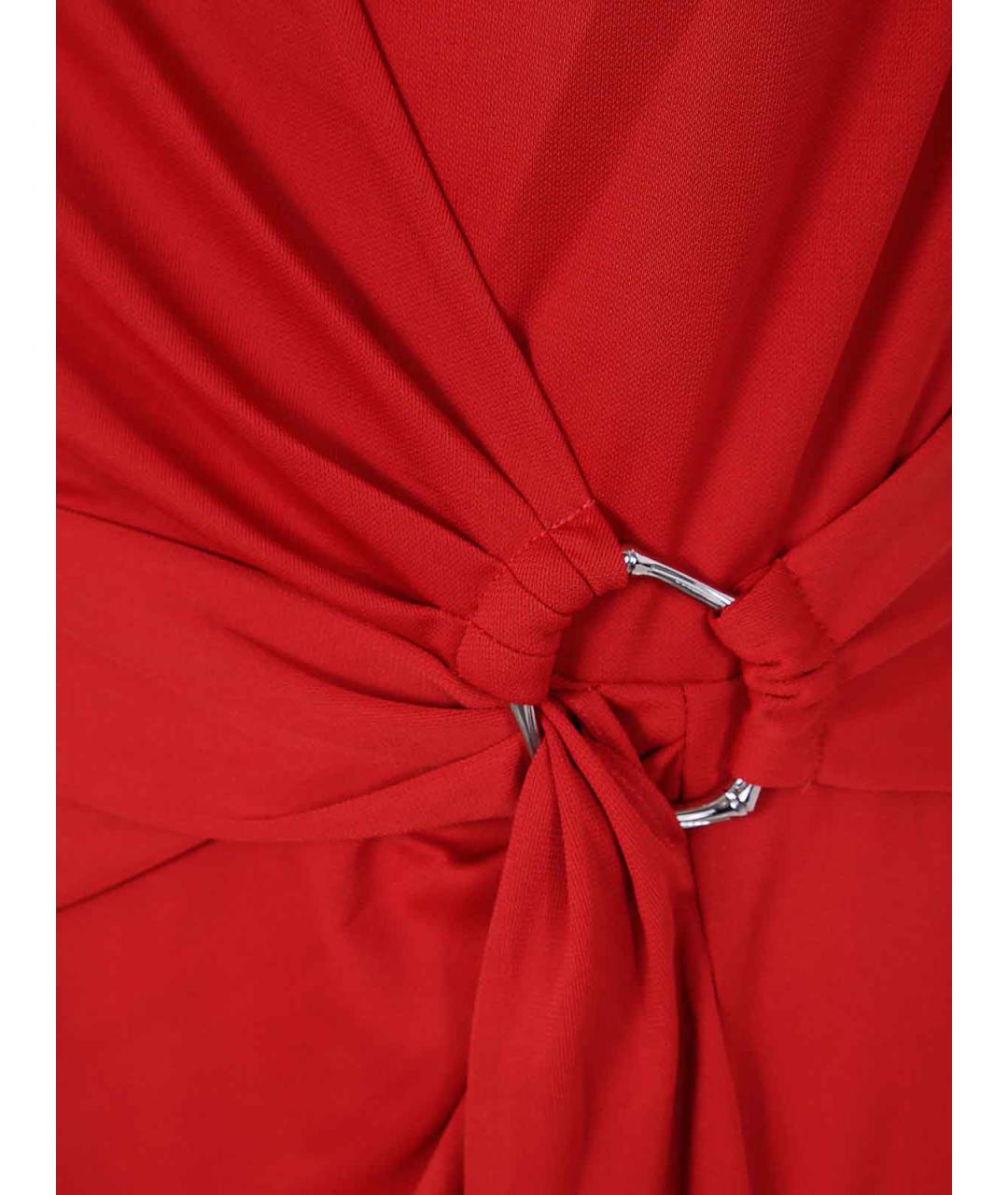 RALPH LAUREN Красное полиэстеровое повседневное платье, фото 3