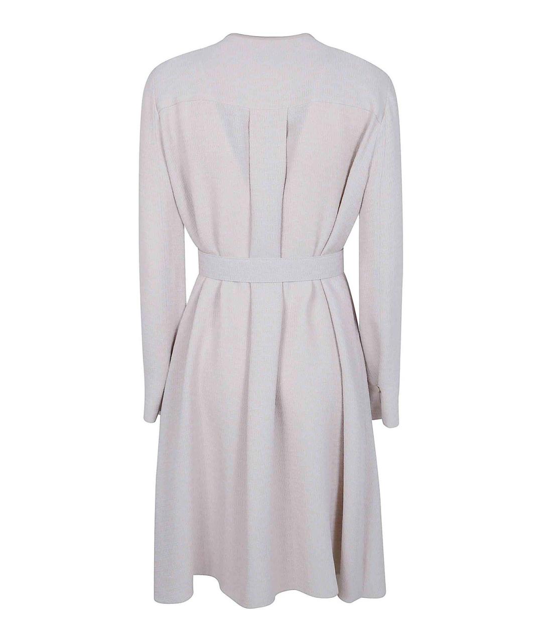 EMPORIO ARMANI Белое вискозное платье, фото 1