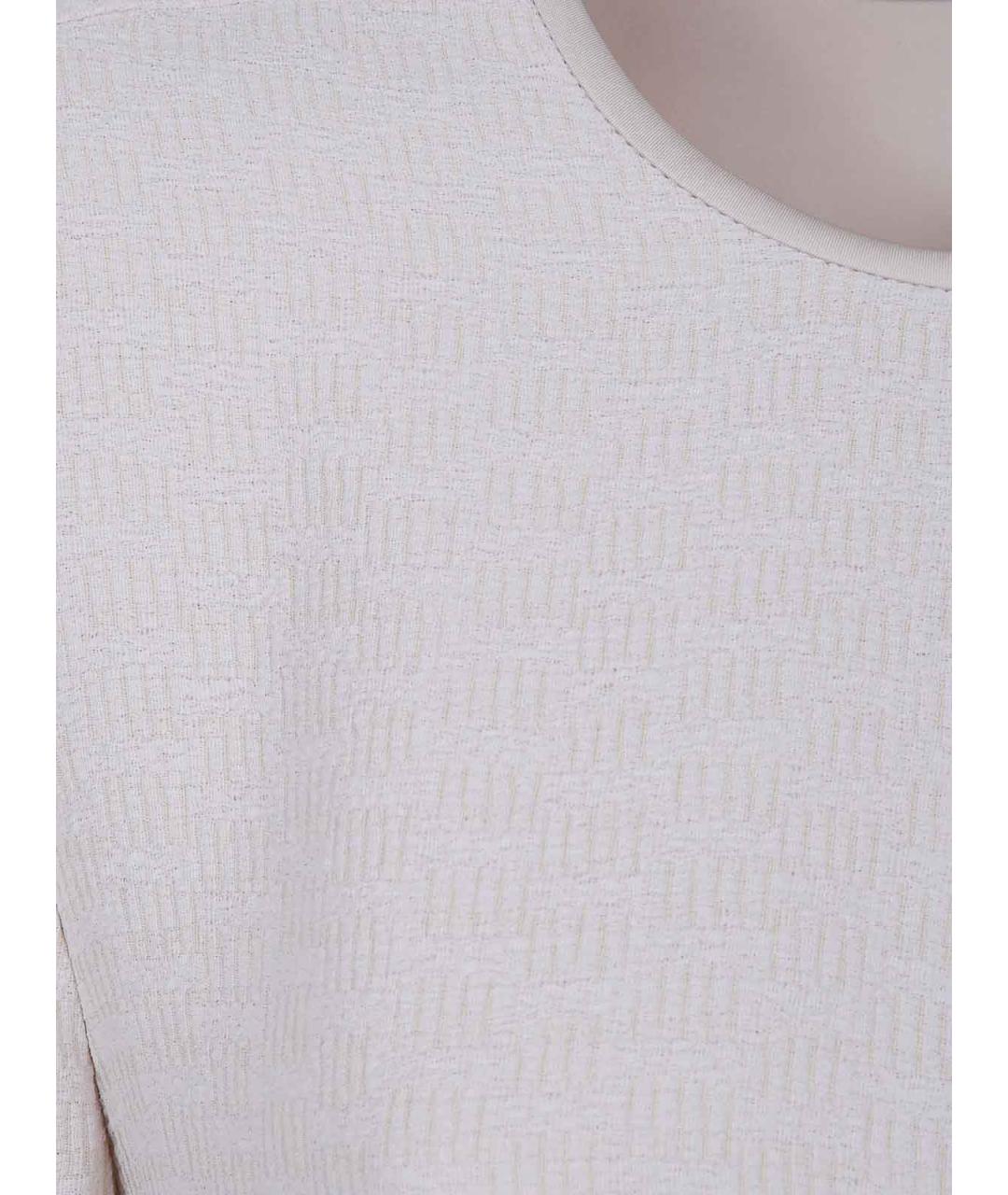 EMPORIO ARMANI Белое вискозное платье, фото 3