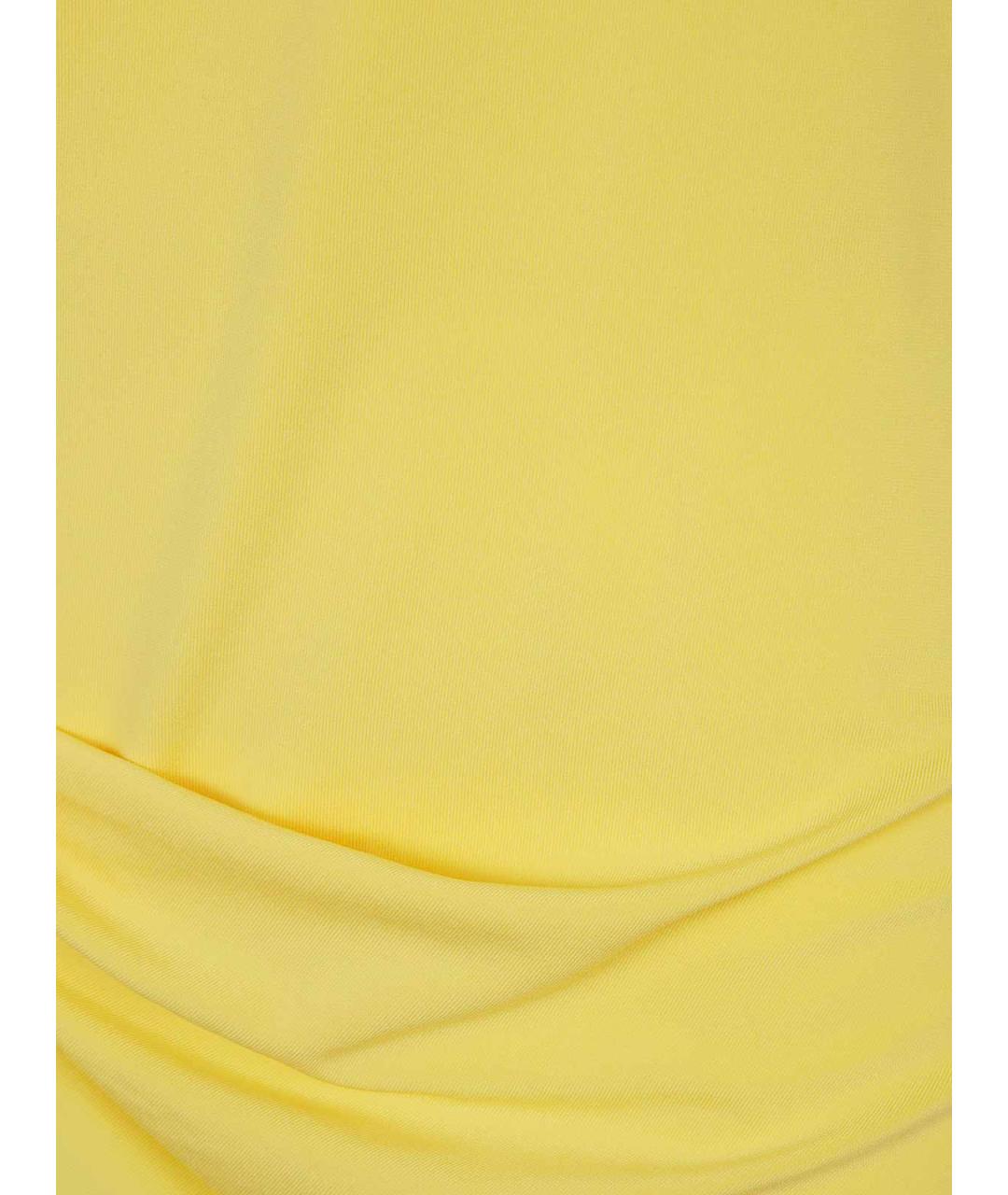JACQUEMUS Желтая полиэстеровая майка, фото 3