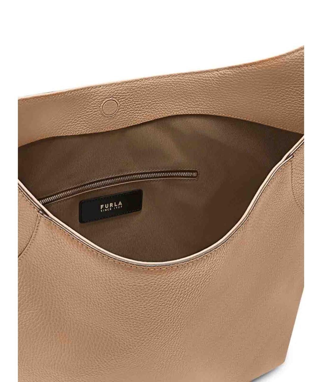 FURLA Розовая кожаная сумка через плечо, фото 4