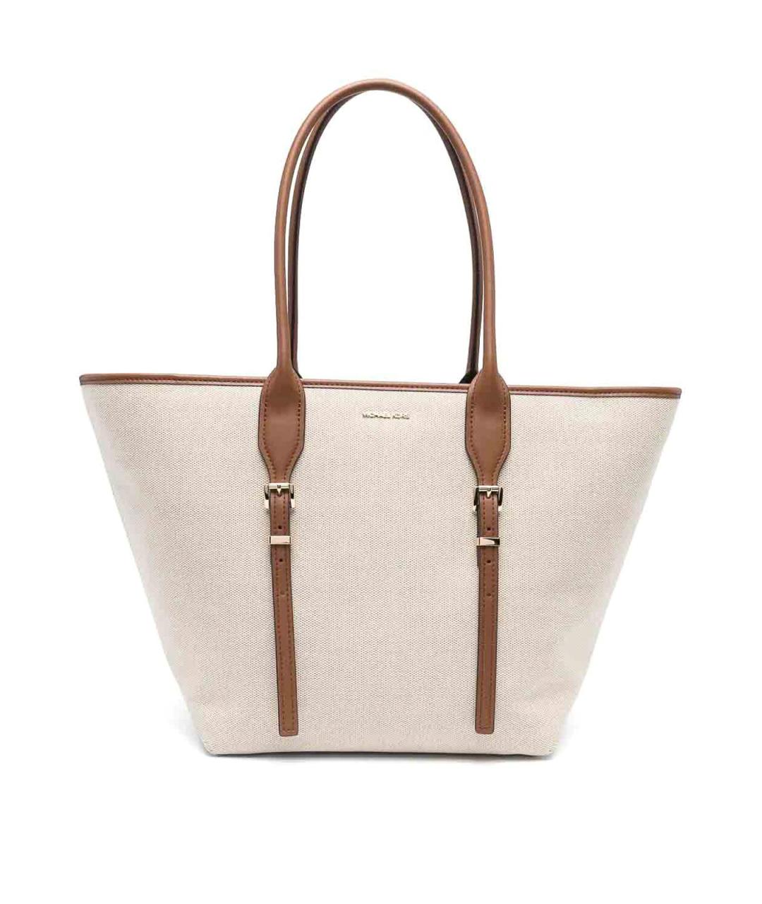 MICHAEL KORS Коричневая тканевая сумка тоут, фото 1