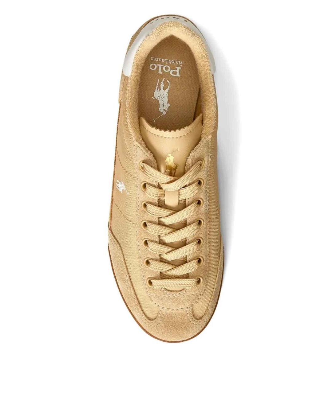 POLO RALPH LAUREN Бежевые кроссовки, фото 4