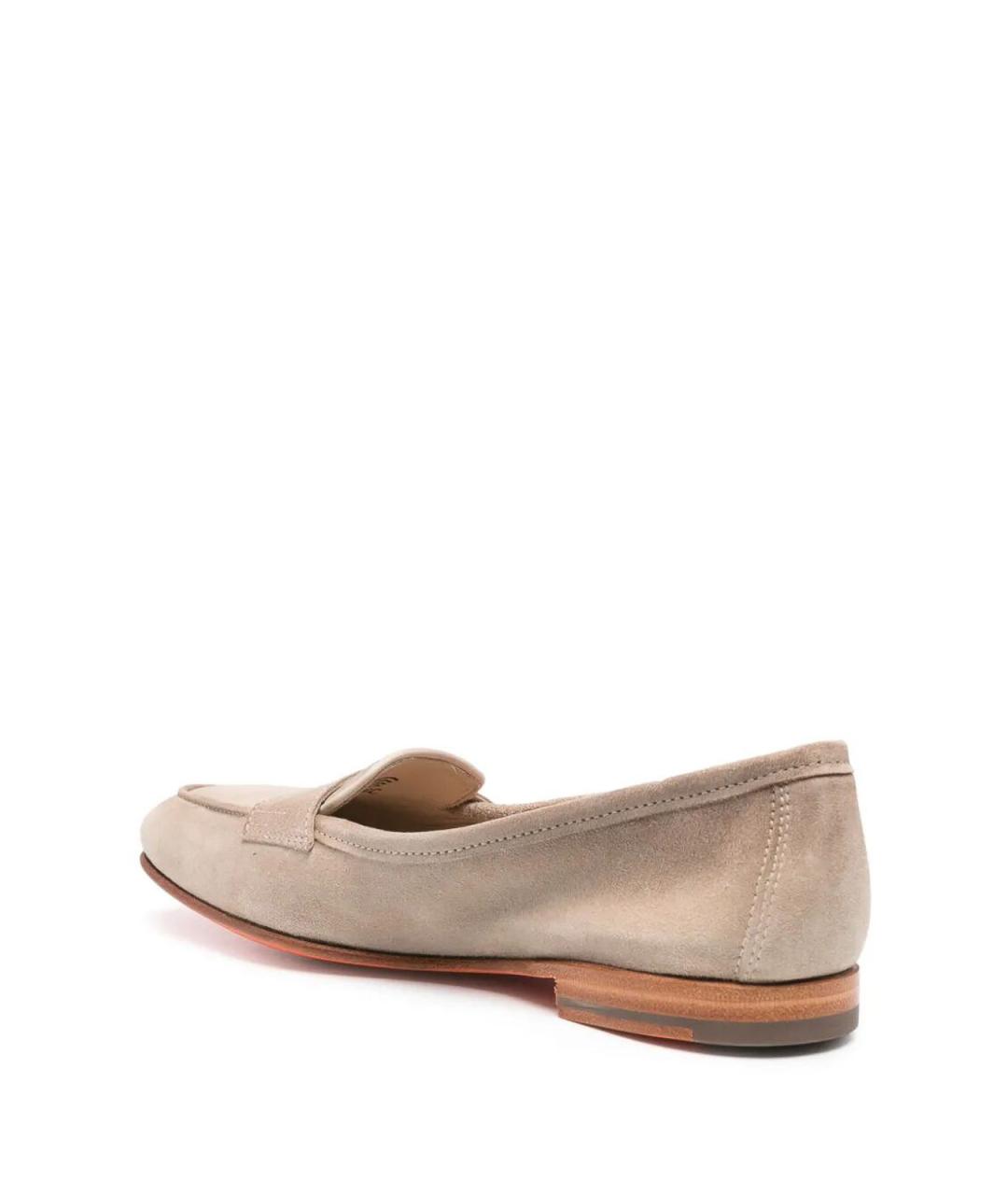 SANTONI Розовые кожаные лоферы, фото 2