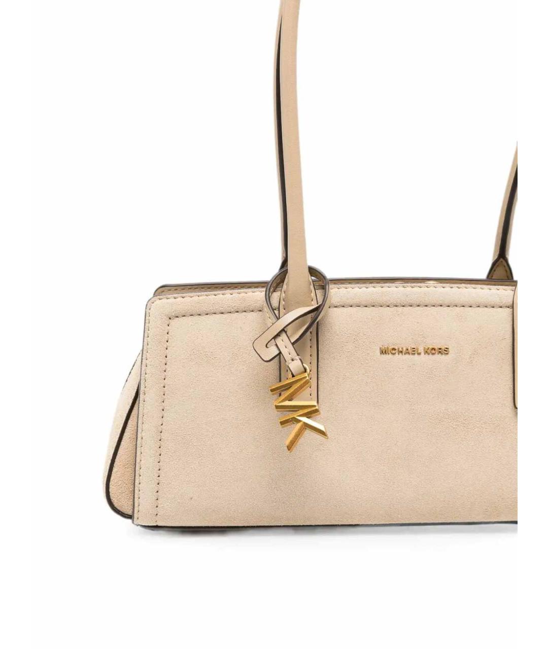 MICHAEL KORS Розовая кожаная сумка тоут, фото 4