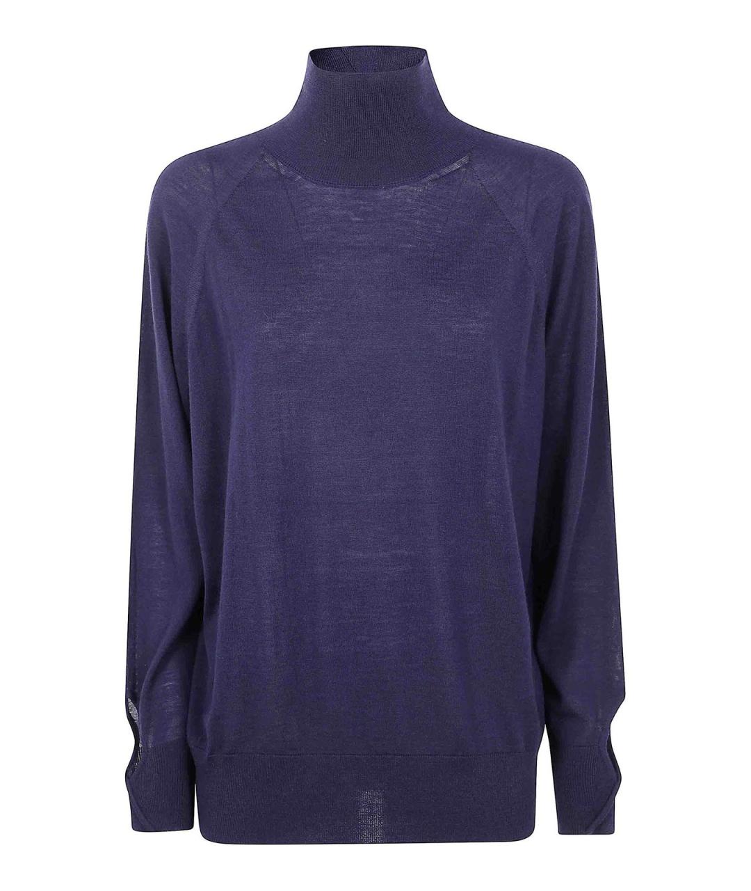 LIVIANA CONTI Синий шерстяной джемпер / свитер, фото 1