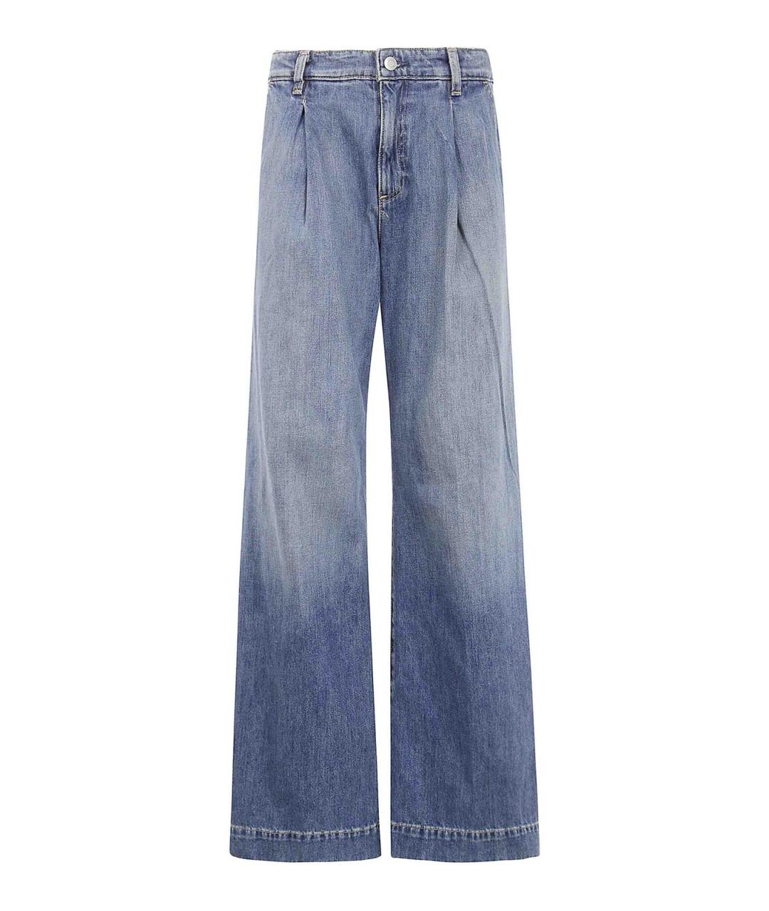RALPH LAUREN Синие хлопковые прямые джинсы, фото 1