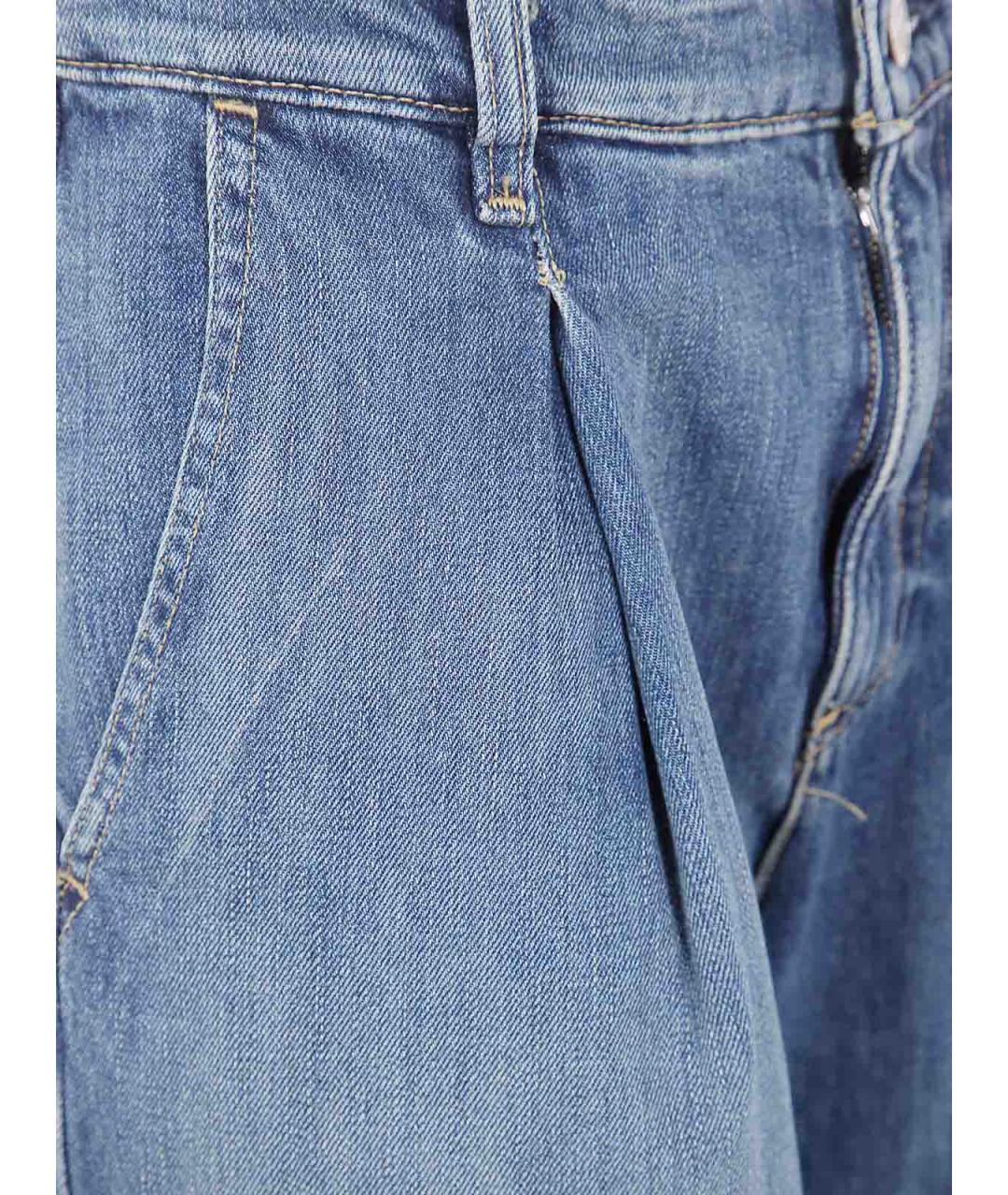 RALPH LAUREN Синие хлопковые прямые джинсы, фото 3