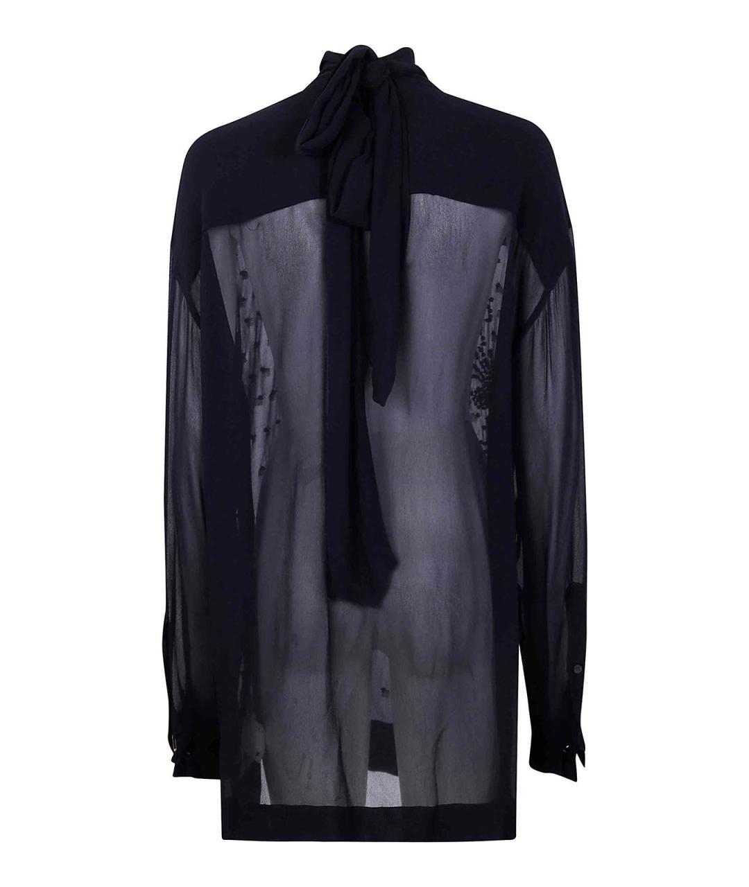 DRIES VAN NOTEN Синяя вискозная блузы, фото 2